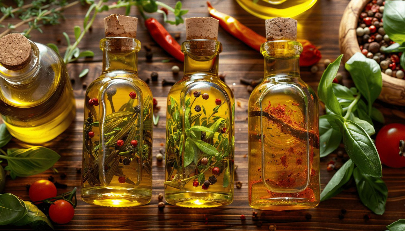 Aliments - Huiles infusées maison comment les préparer et les utiliser en cuisine